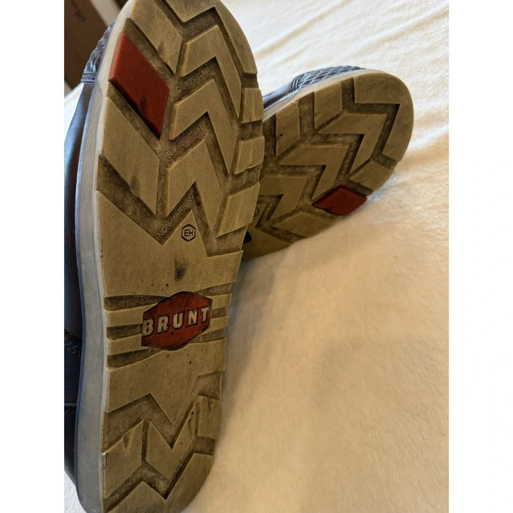 Brunt Marin Comp Toe Work Boot Size 13 6" Slip & Oil Resistant Brown F2413 18 - Picture 7 of 13